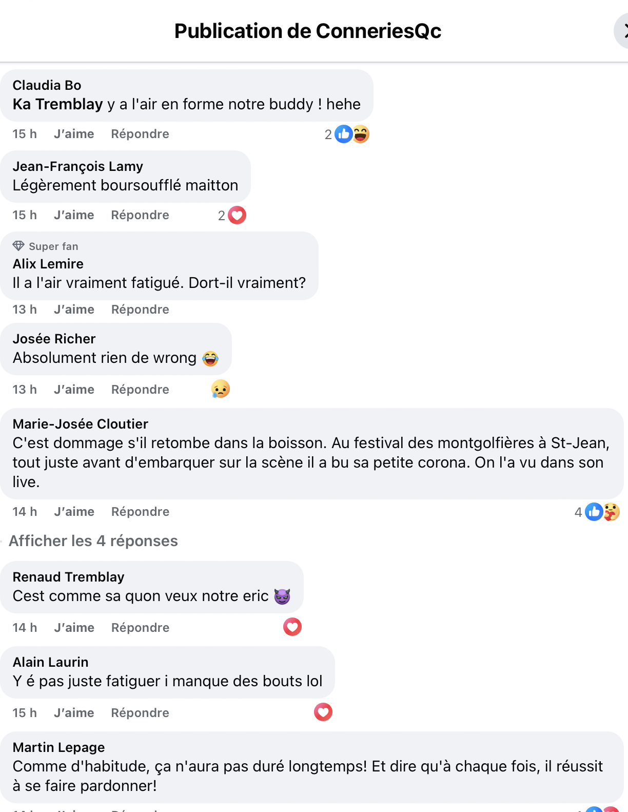 Une nouvelle vidéo d’Éric Lapointe devient virale et suscite l’inquiétude des fans 3 Une nouvelle vidéo d’Éric Lapointe devient virale et suscite l’inquiétude des fans Capture decran le 2025 09 03 a 07.38.13 Une nouvelle vidéo d’Éric Lapointe devient virale et suscite l’inquiétude des fans