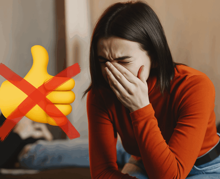 femmepou e1756737650267 La Génération Z souhaite canceller le pouce en l’air, considéré offensant