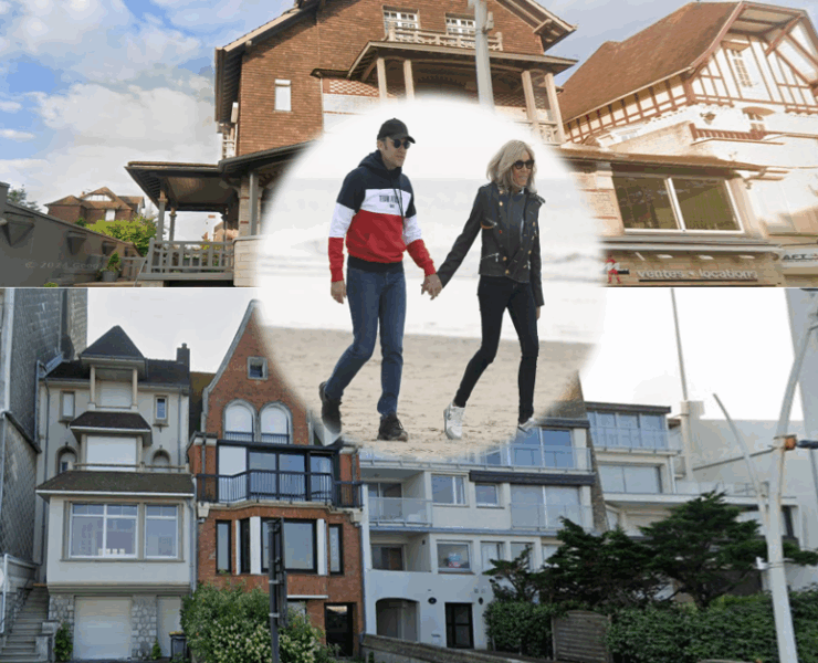 x 1 La nouvelle villa des Macron au Touquet : un nid craquant qui devait rester secret… et qui fait fondre la toile !