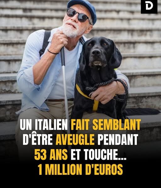 CHIEN Il faisait semblant d’être aveugle depuis 53 ans... et touche 1 million d’euros !