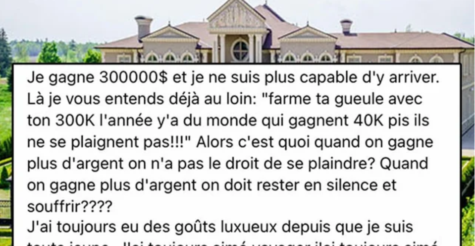 Une Québécoise de 32 ans gagne 300 000 $ par année et affirme qu’elle n’est plus capable d’y arriver 1 Une Québécoise de 32 ans gagne 300 000 $ par année et affirme qu’elle n’est plus capable d’y arriver Capture decran 2025 10 08 024714 Une Québécoise de 32 ans gagne 300 000 $ par année et affirme qu’elle n’est plus capable d’y arriver