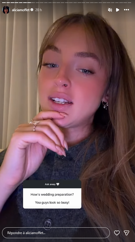 Capture decran 2025 11 04 154104 Alicia Moffet parle mariage… et d'un deuxième bébé !