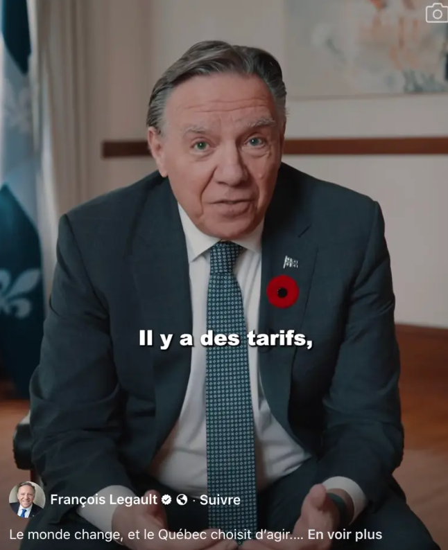 Capture decran 2025 11 10 203229 François Legault lance un message important à la population québécoise