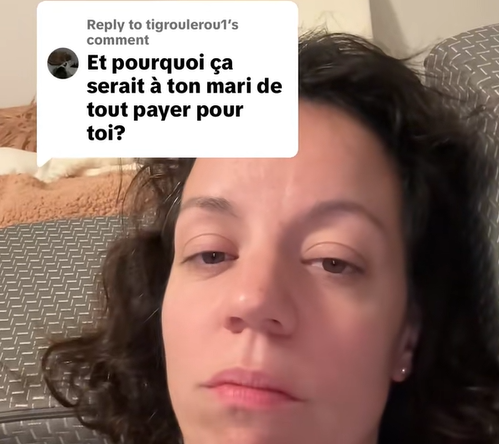 Capture decran 2025 11 18 125159 Une TikTokeuse québécoise explique pourquoi son mari est obligé de tout payer : sa vidéo enflamme le Québec
