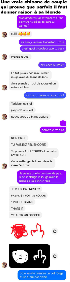 Une vraie chicane de couple au Québec qui prouve que parfois… il faut juste donner raison à sa blonde 2 Une vraie chicane de couple au Québec qui prouve que parfois… il faut juste donner raison à sa blonde Capture decran 2025 11 22 194854 Une vraie chicane de couple au Québec qui prouve que parfois… il faut juste donner raison à sa blonde