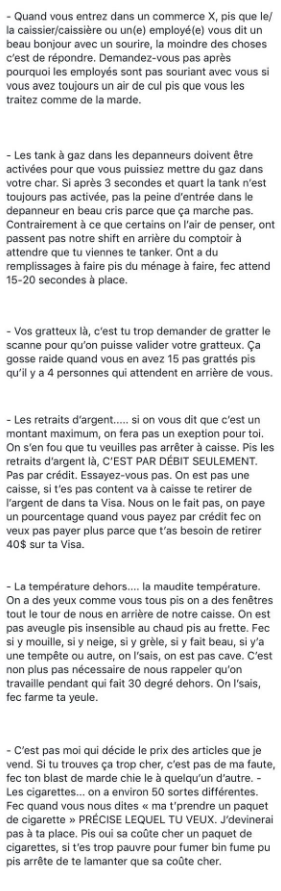 Capture decran 2025 11 23 180805 Un employé de service à la clientèle au Québec pète les plombs et expose ce que vivent vraiment les travailleurs