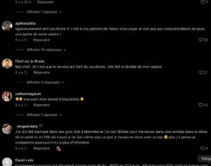 Capture decran le 2025 11 28 a 02.10.29 Elle empoche près de 1000$ en pourboires en un week-end : ça fait réagir tout le Québec!