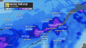 Capture decran le 2025 11 30 a 03.34.01 Alerte Météo : Jusqu'à 20 cm Attendus Dimanche au Québec ! Préparez-vous au Chaos !