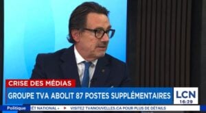 Capture decran 12 11 2025 215819 www.tvanouvelles.ca Postes abolis au Groupe TVA: «On est en train de créer les conditions pour voir disparaître la radiodiffusion canadienne»