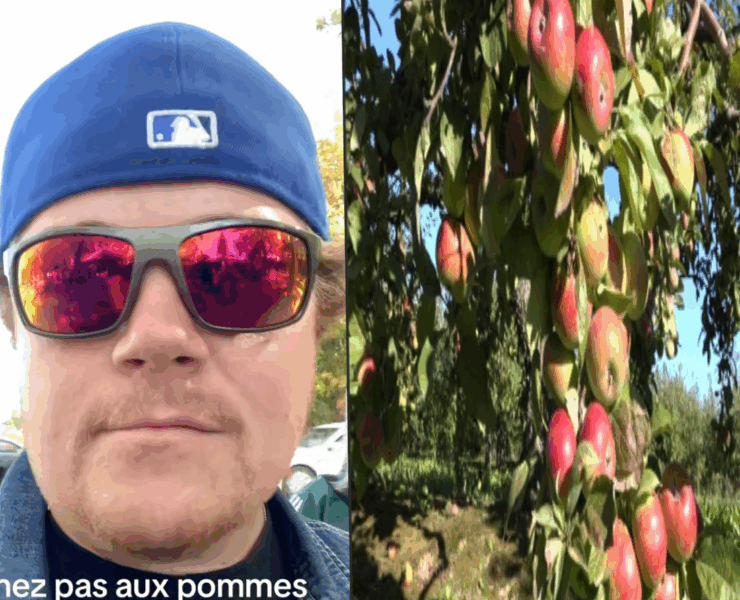 JJ e1762156157165 « Ne venez pas aux pommes » : un TikTokeur québécois relance le débat sur la cueillette de pommes