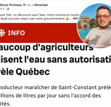 montage final 1763610548 Olivier Primeau critique la gestion de l'eau des agriculteurs... et la réplique des internautes est brutale