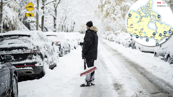 montage final 1764045244 Jusqu’à ..centimètres de neige tomberont au Québec : voici les régions qui seront les plus touchées