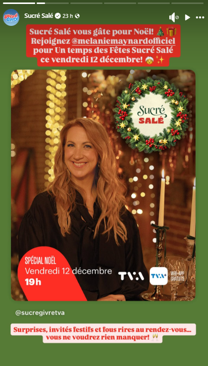 Une émission adorée change de ton : TVA sort le grand jeu pour Noël 2 Une émission adorée change de ton : TVA sort le grand jeu pour Noël Capture decran 2025 12 09 085802 Une émission adorée change de ton : TVA sort le grand jeu pour Noël