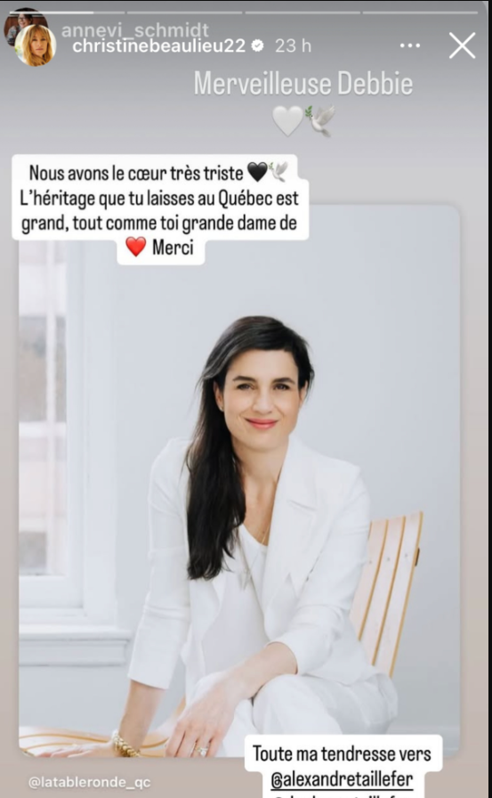 Capture decran 2025 12 13 135947 Christine Beaulieu partage un message bouleversant et traverse des heures tr&egrave;s difficiles