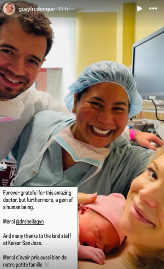 Capture decran 2025 12 21 134414 L&rsquo;animatrice Fr&eacute;d&eacute;rique Guay annonce la naissance de son premier enfant