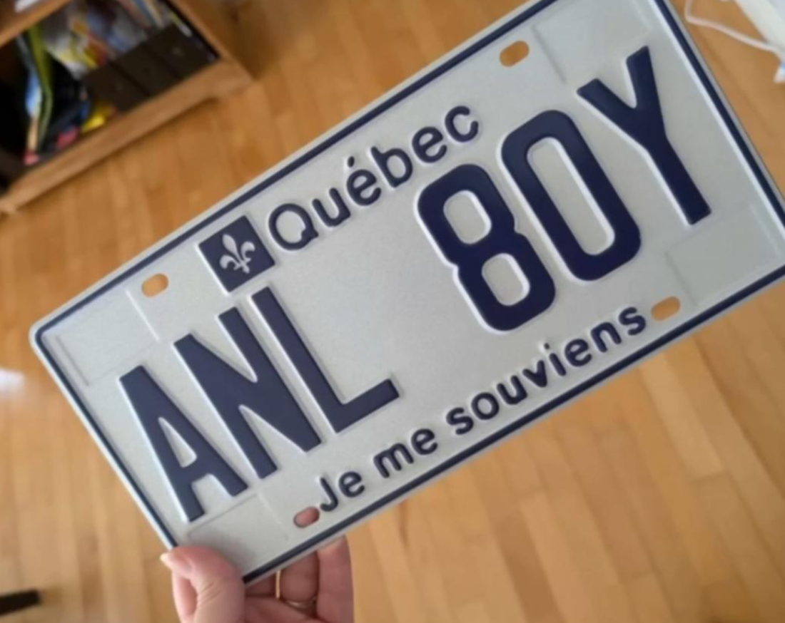 Capture decran 2025 12 26 163149 Une plaque d&rsquo;immatriculation de la SAAQ fait vivement r&eacute;agir au Qu&eacute;bec