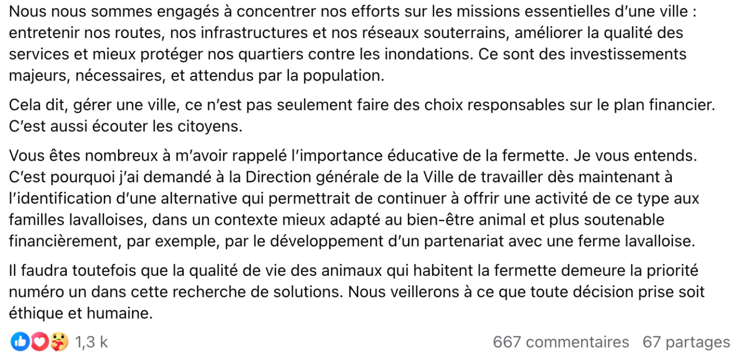 Capture decran 2025 12 28 150857 Annonce d&eacute;cevante du maire de Laval : la col&egrave;re gronde chez les Lavallois