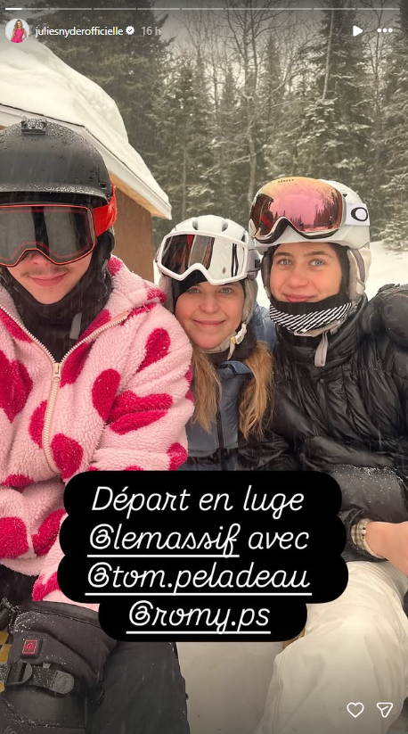 Capture decran 2025 12 30 122138 Julie Snyder partage des photos avec ses enfants et plusieurs la confondent avec sa fille !