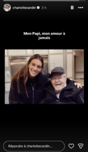 Charlotte Cardin en deuil : « J’ai perdu un des hommes de ma vie » 2 Charlotte Cardin en deuil : « J’ai perdu un des hommes de ma vie » Capture decran le 2025 12 03 a 16.36.04 Charlotte Cardin en deuil : « J’ai perdu un des hommes de ma vie »