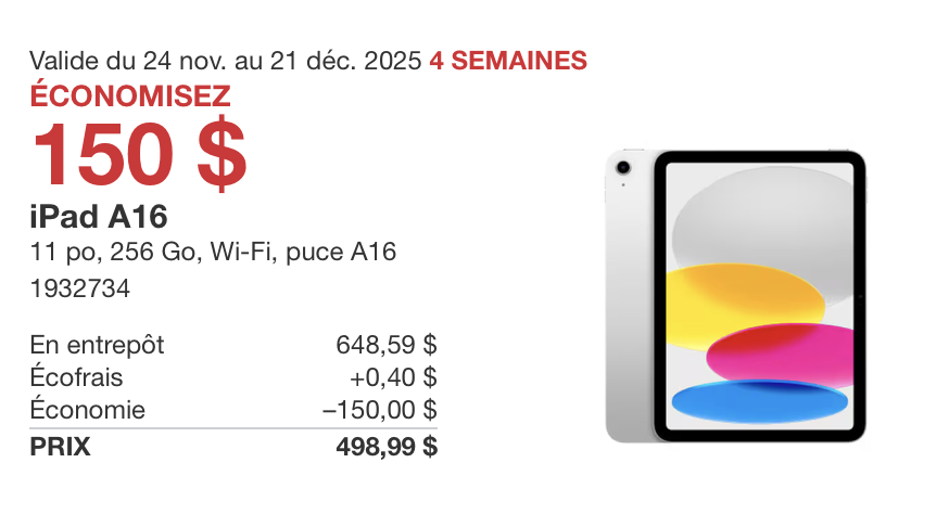 Costco surprend avec une promotion imbattable en pleine période des Fêtes. 2 Costco surprend avec une promotion imbattable en pleine période des Fêtes. Capture decran le 2025 12 09 a 12.51.46 Costco surprend avec une promotion imbattable en pleine période des Fêtes.