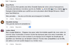 les fils de Béatrice Picard et le Québec lui rendent hommage : «Tu nous quittes toujours bien ancrée dans ton éternelle jeunesse » 4 les fils de Béatrice Picard et le Québec lui rendent hommage : «Tu nous quittes toujours bien ancrée dans ton éternelle jeunesse » Capture decran le 2025 12 09 a 15.46.33 les fils de Béatrice Picard et le Québec lui rendent hommage : «Tu nous quittes toujours bien ancrée dans ton éternelle jeunesse »