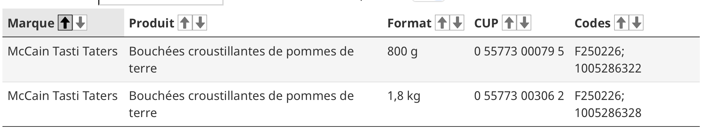 Capture decran le 2025 12 10 a 17.34.21 Important rappel: ces patates McCain sont dangereuses !