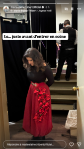 Capture decran le 2025 12 14 a 01.13.44 Marie-Élaine Thibert éblouit avec un look de Noël qui fait sensation!