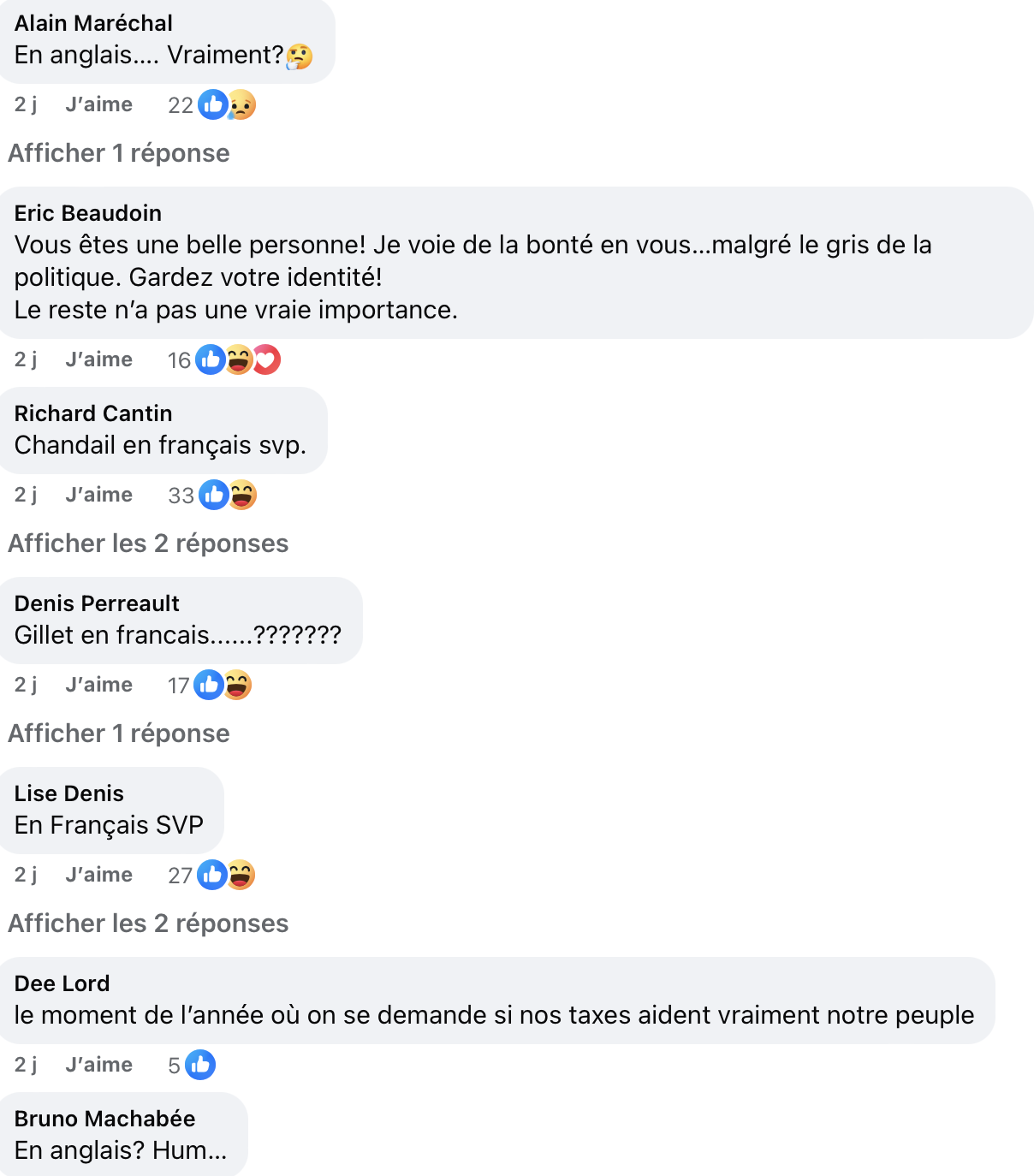 Capture decran le 2025 12 15 a 17.12.26 Le chandail de No&euml;l de Genevi&egrave;ve Guilbault fait vivement r&eacute;agir sur les r&eacute;seaux sociaux