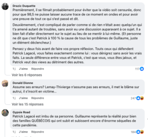 Capture le 2025 12 20 a 15.33.35 Patrick Lagac&eacute; Accus&eacute; de Manque d&rsquo;Humanit&eacute; : Les Commentaires en Col&egrave;re Pleurent Justice sur Facebook