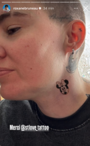 Capture le 2025 12 24 a 04.24.14 Roxane Bruneau se fait tatouer dans le cou... &agrave; quelques heures de No&euml;l!