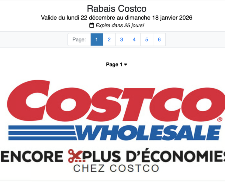 Capture le 2025 12 25 a 06.06.56 D&eacute;p&ecirc;chez-vous! Les promotions limit&eacute;es de Costco prennent fin le 18 janvier!