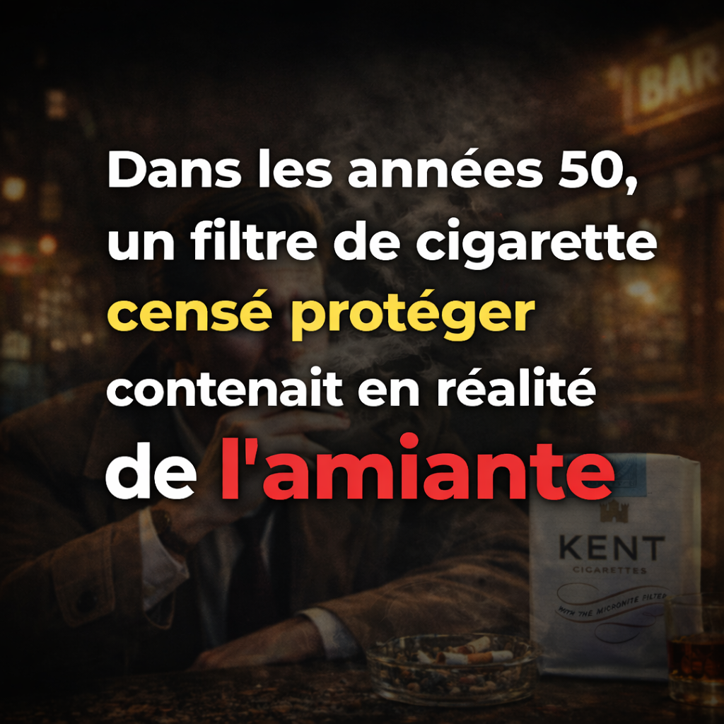 ChatGPT Image 27 dec. 2025 12 04 45 Dans les ann&eacute;es 50, un filtre de cigarette cens&eacute; prot&eacute;ger contenait en r&eacute;alit&eacute; de l&rsquo;amiante