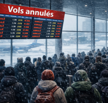 ChatGPT Image 30 dec. 2025 04 25 26 Chaos &agrave; l'a&eacute;roport Trudeau : La m&eacute;t&eacute;o frappe fort et laisse des voyageurs en d&eacute;tresse