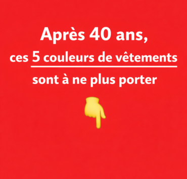 ChatGPT Image 30 dec. 2025 16 04 19 Apr&egrave;s 40 ans, ces 5 couleurs de v&ecirc;tements sont &agrave; ne plus porter