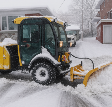 Degagement de neige sur allee residentielle Météo : Une Bordée de Neige Intense Prête à Enneiger de Nombreux Secteurs du Québec