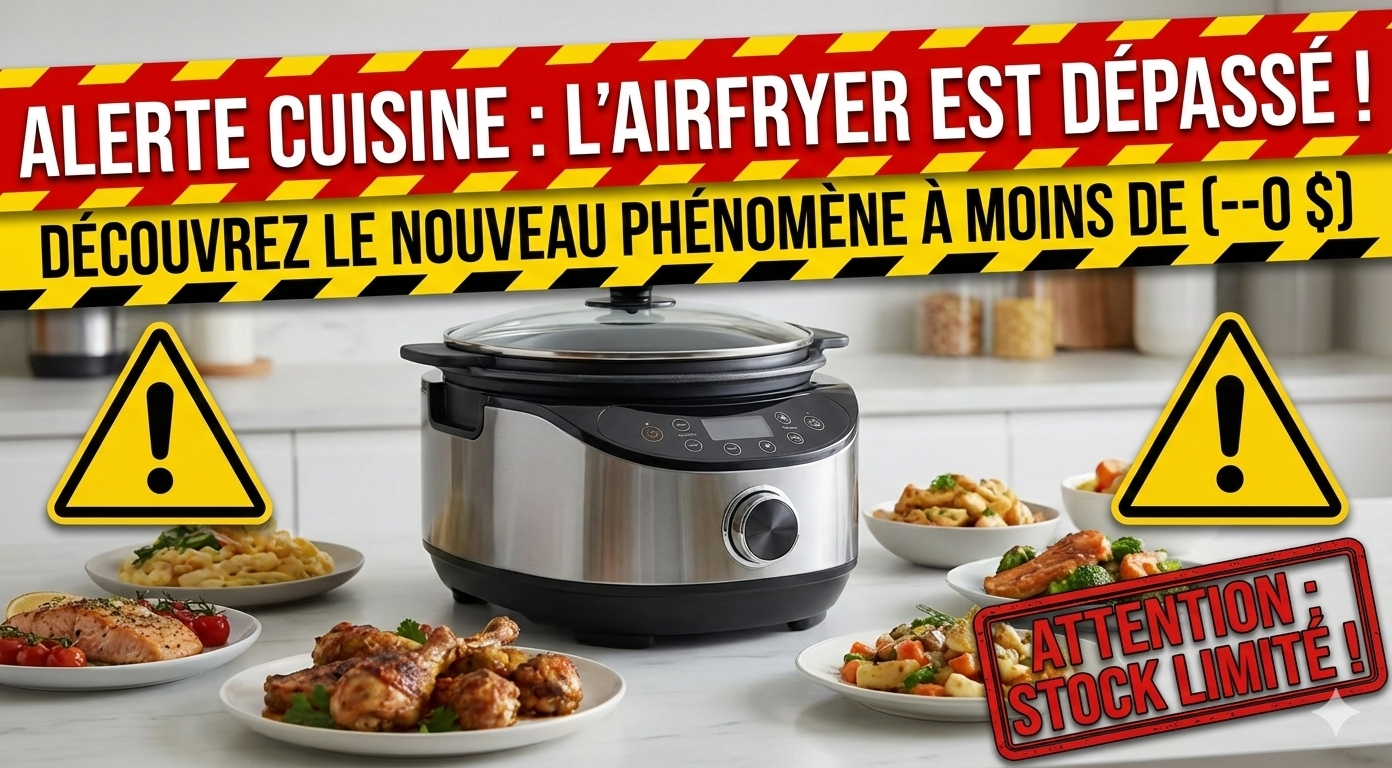 Gemini Generated Image mtjrozmtjrozmtjr Adieu Airfryer ! D&eacute;couvrez l'Appareil de Cuisine qui Fait Fureur &agrave; Moins de (200 $)