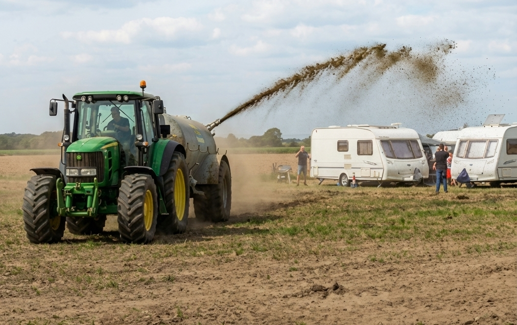 Gemini Generated Image t6csizt6csizt6cs e1766548182333 Un agriculteur asperge des caravanes de purin : sa riposte contre des squatteurs fait le tour du web