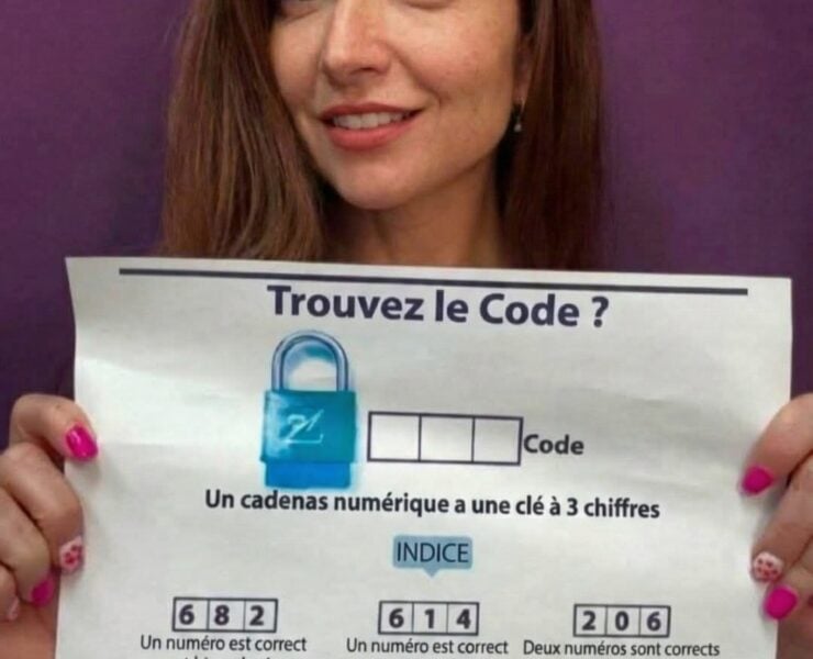 jeux code secret 98% des gens se trompent : Pouvez-vous ouvrir ce cadenas ?