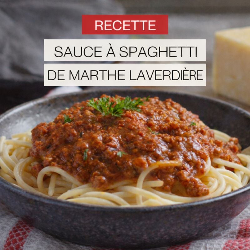 saucemarthe Marthe Laverdi&egrave;re d&eacute;voile la recette secr&egrave;te de sa sauce &agrave; spaghetti