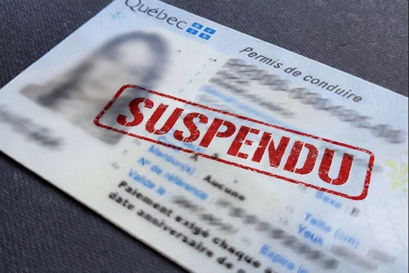 suspendu Permis de conduire : d&egrave;s le 1 er janvier, une nouvelle loi vient tout bouleverser au Qu&eacute;bec
