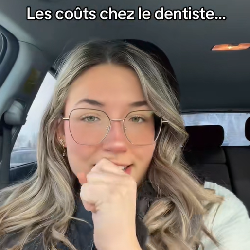 Capture decran 2026 01 30 123739 Elle sort du dentiste avec une facture de 314 $ et p&egrave;te sa coche sur TikTok