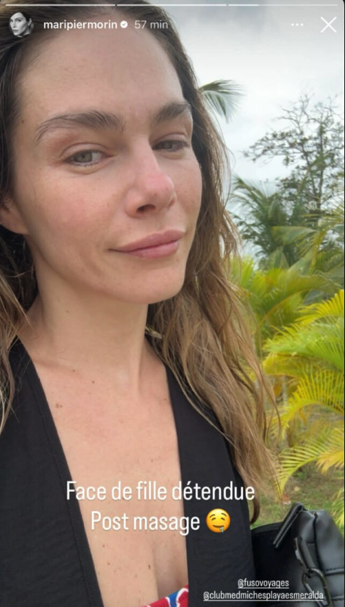 Capture le 2026 01 07 a 03.56.01 Maripier Morin partage des photos sur la plage avec son conjoint et ses enfants hors du Quebec &ndash; voici les premi&egrave;res images