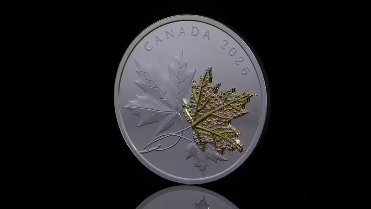Capture le 2026 01 15 a 06.08.12 Une nouvelle pi&egrave;ce canadienne sertie de diamants fait jaser partout