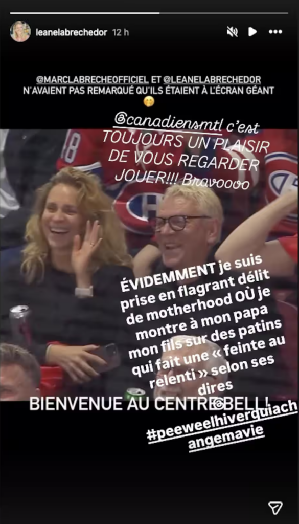 Capture le 2026 01 24 a 02.01.53 L&eacute;ane Labr&egrave;che-Dor au Centre Bell: l&rsquo;accompagnateur surprend tout le monde