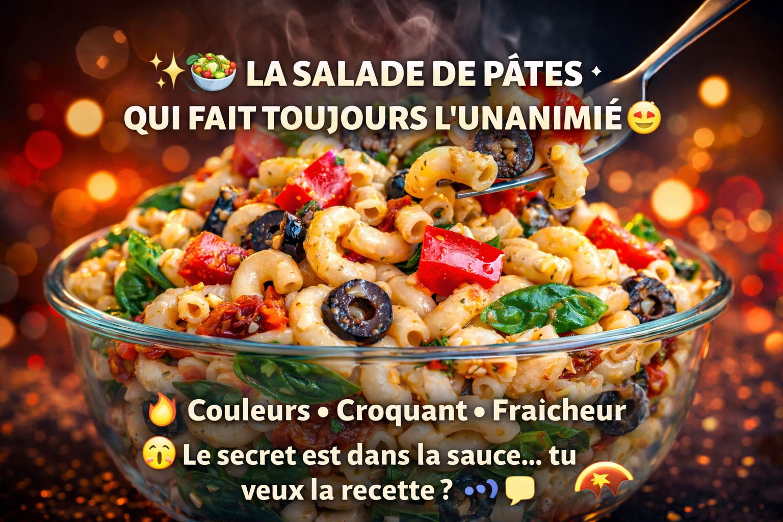 ChatGPT Image 13 janv. 2026 a 04 51 56 Cette salade de p&acirc;tes dispara&icirc;t en un clin d'&oelig;il... et tout le monde en redemande !