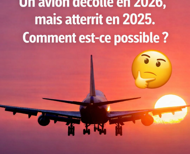 ChatGPT Image 2 janv. 2026 09 33 33 Un avion d&eacute;colle en 2026, mais atterrit en 2025. Comment est-ce possible ?