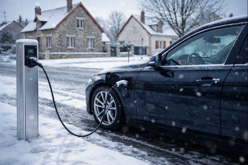 electriq Vague de froid et neige : les Fran&ccedil;ais font face au gros probl&egrave;me de la voiture &eacute;lectrique