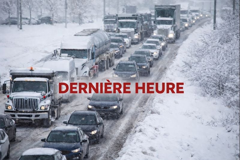 heures Situation critique sur la route : &eacute;vitez ce secteur pour le moment
