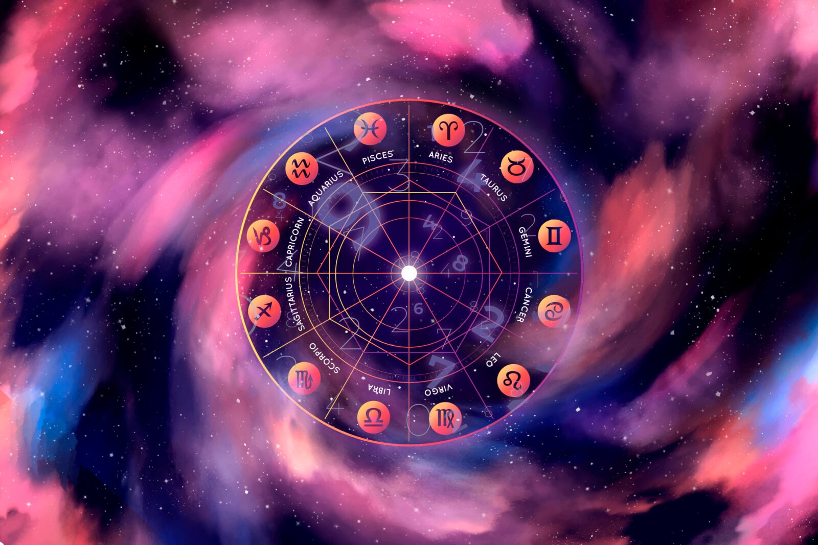 numerology concept composition 1 Horoscope 2026 : Amour, Argent, Travail, Sant&eacute;&hellip; D&eacute;couvrez ce que vous r&eacute;serve l&rsquo;ann&eacute;e selon votre signe