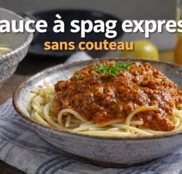 saucespag e1769617929340 Genevi&egrave;ve O&rsquo;Gleman d&eacute;voile une sauce &agrave; spag express&hellip; sans couteau
